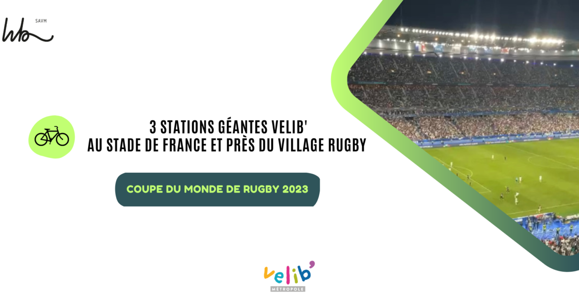 STATION GÉANTE VELIB’ AU STADE DE FRANCE